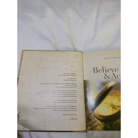 Believe and Achieve Inspiration For The Journey Called Life 2004 Hallmark Gift - Picture 3 of 4
